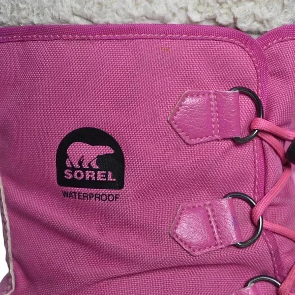 Sorel Yoot Pac Nylon Winter Boots Snow Waterproof Pink Size 7 - Picture 2 of 13